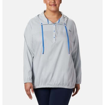 Columbia Ženske Majice S Kapuljačom - Tamiami Plus Size Sive Plave | LUVC-90457